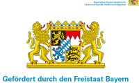 Logo: Gefördert durch den Freistaat Bayern